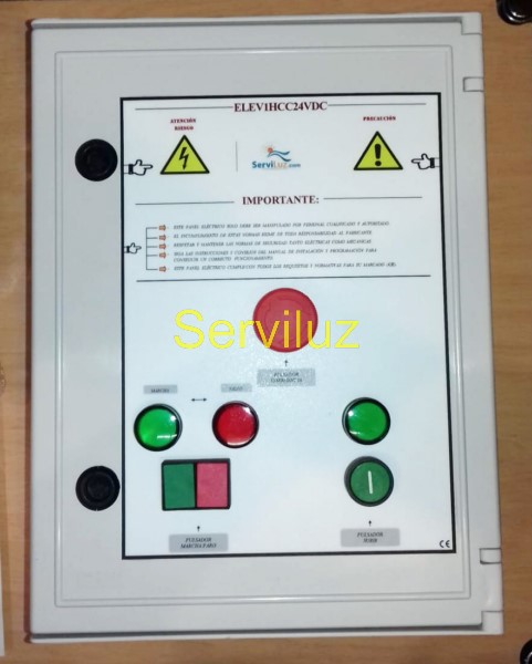 Cuadro Electrico para Mini Central hidráulica Motor de 0.75 HP 380V + Seta Cuadro Electrico para Mini Central hidráulica Motor de 0.75 HP 380V + Seta